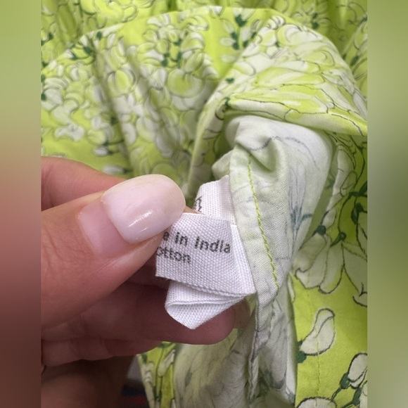 Ann Mashburn Floral Nicolette Dress- Lime - Picture 8 of 13